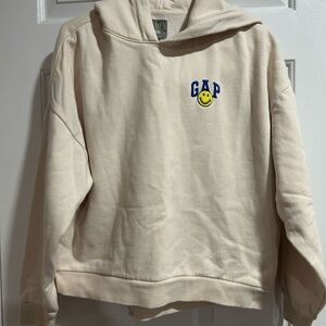 GAP Cream Smiley Hoodie XS